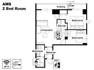2 bedroom apartment in Sapporo 1504